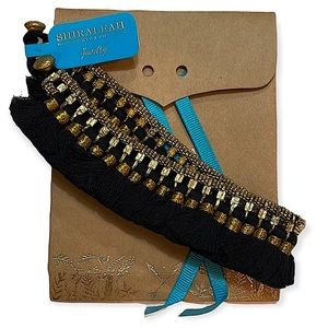 Shiraleah Anthropologie Atlanta Ankle Bracelet Black